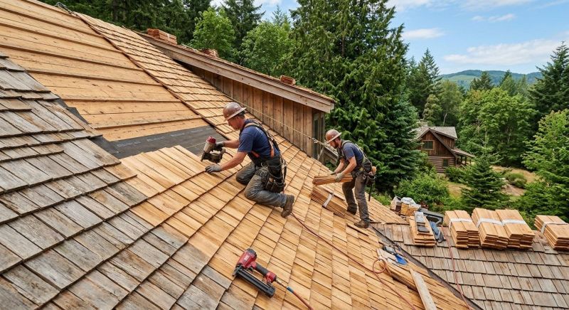 Cedar Shake Roof Construction in Fredericksburg, VA