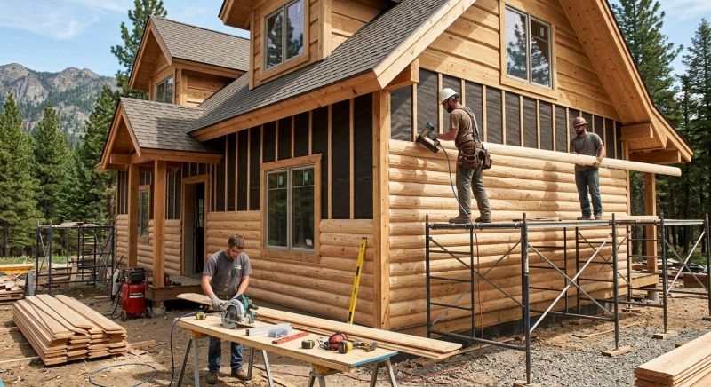 Log Home Siding Installation in Fairfield County, CT