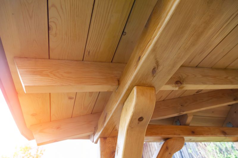 Close-up of Wooden Roof Joints
